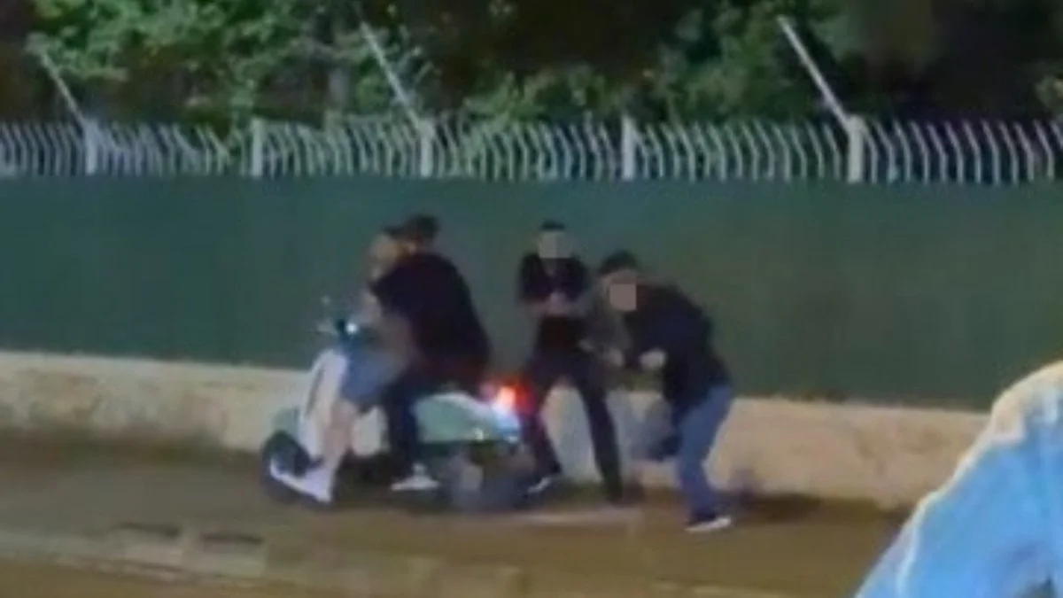 Osmaniye'de salonu önünde çıkan silahlı kavganın görüntüleri ortaya çıktı