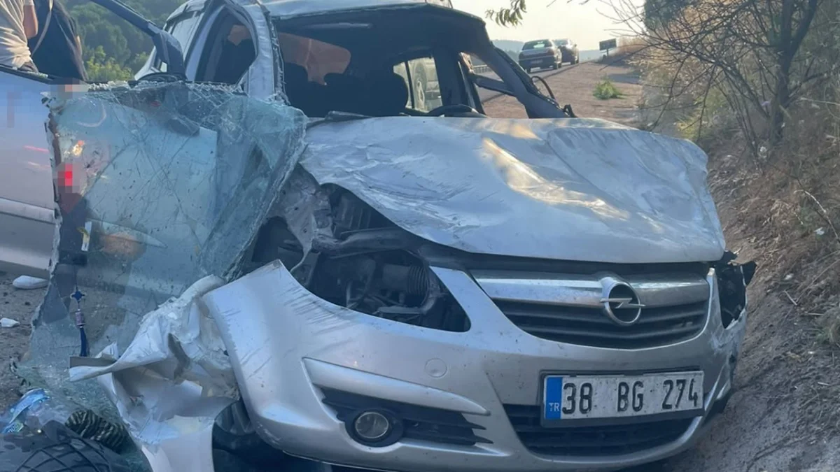 Balıkesir'de şarampole uçan otomobilde 1 kişi yaralandı