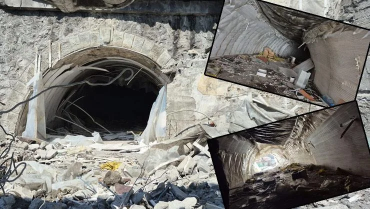 Görenler şaşkına döndü! Yıkılan işhanının altından 2. Dünya Savaşı'ndan kalma sığınak çıktı