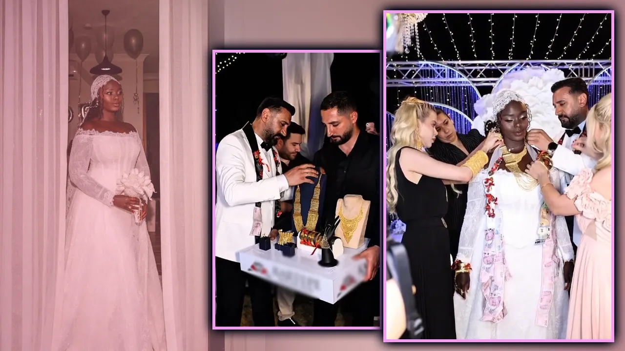 Kolları, boynu doldu! Fenomen gelin ‘altına’ sarıldı!